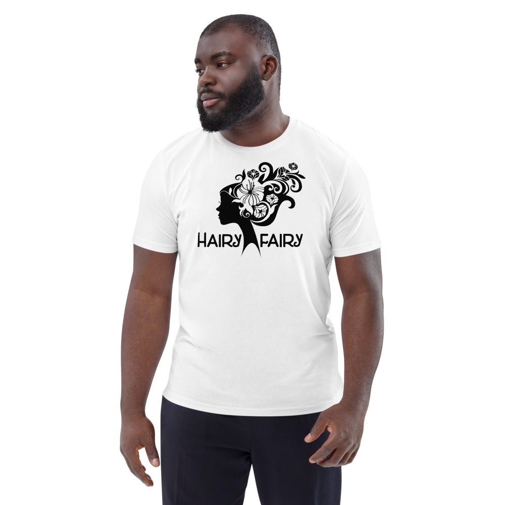 Hairy - Black print on organic t-shirt