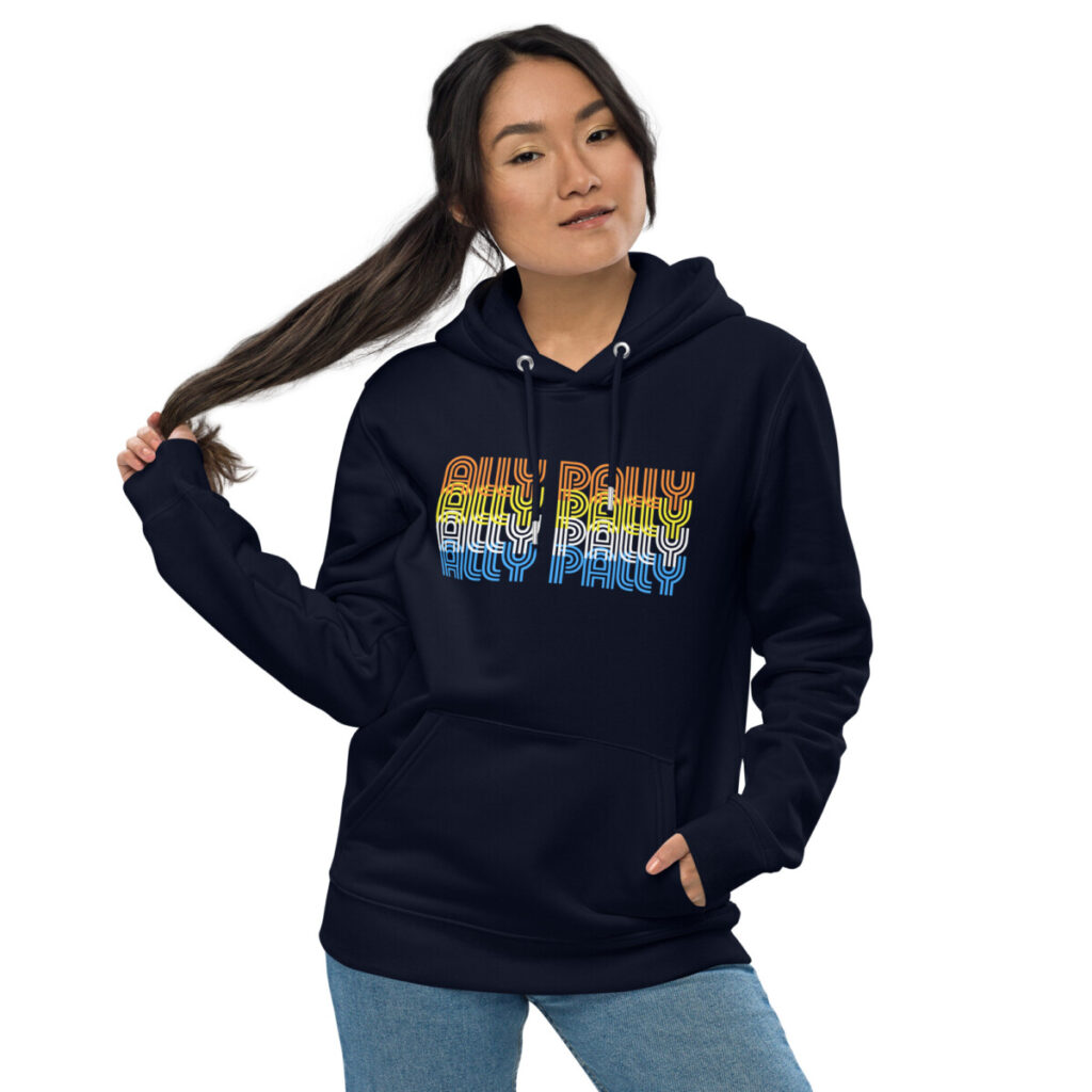 Ally Pally 70s design - Unisex Eco Hoodie