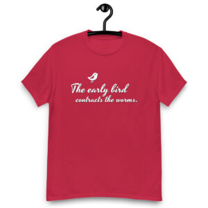 The Early Bird Contracts The Worms - Red T-Shirt